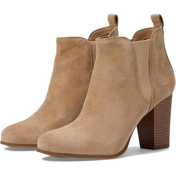 Michael Kors Women's Evaline Heeled Bootie, Camel, 10M - Picture 1 of 4
